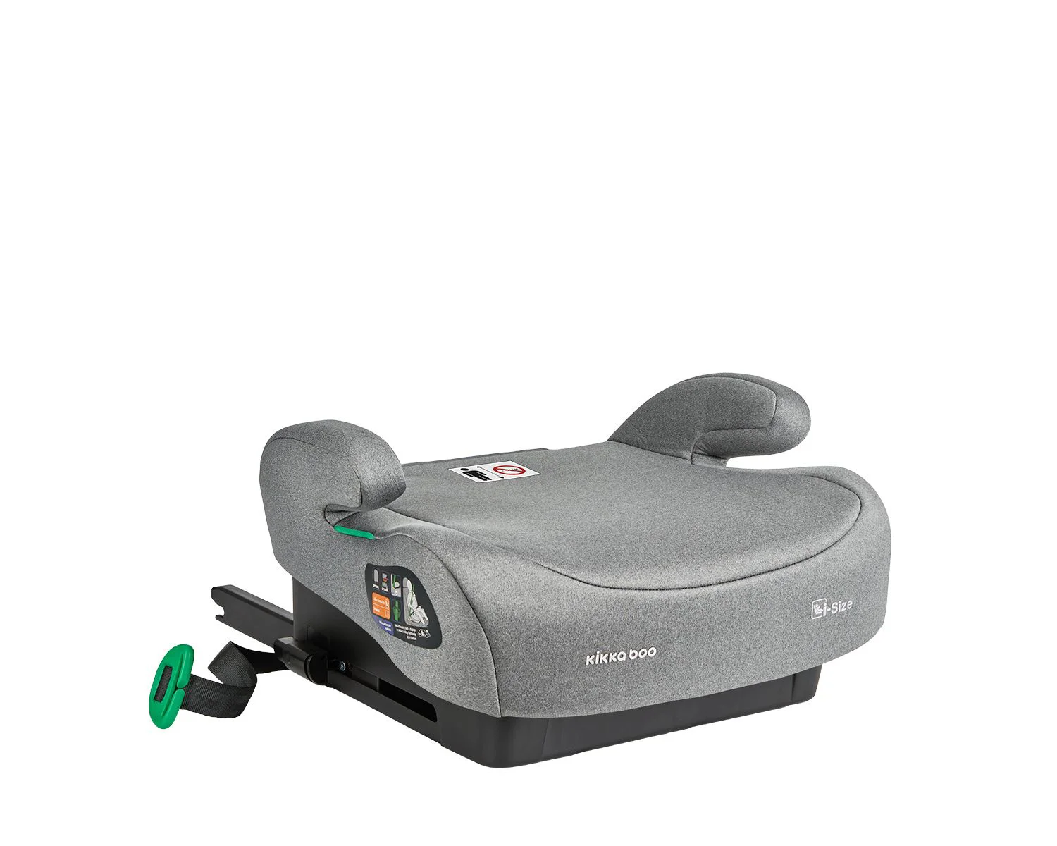 Scaun auto booster i-Size KikkaBoo i-Boost Light Grey, 125-150 cm