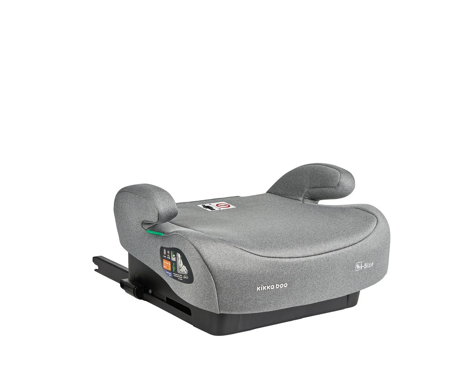 Scaun auto booster i-Size KikkaBoo i-Boost Light Grey, 125-150 cm