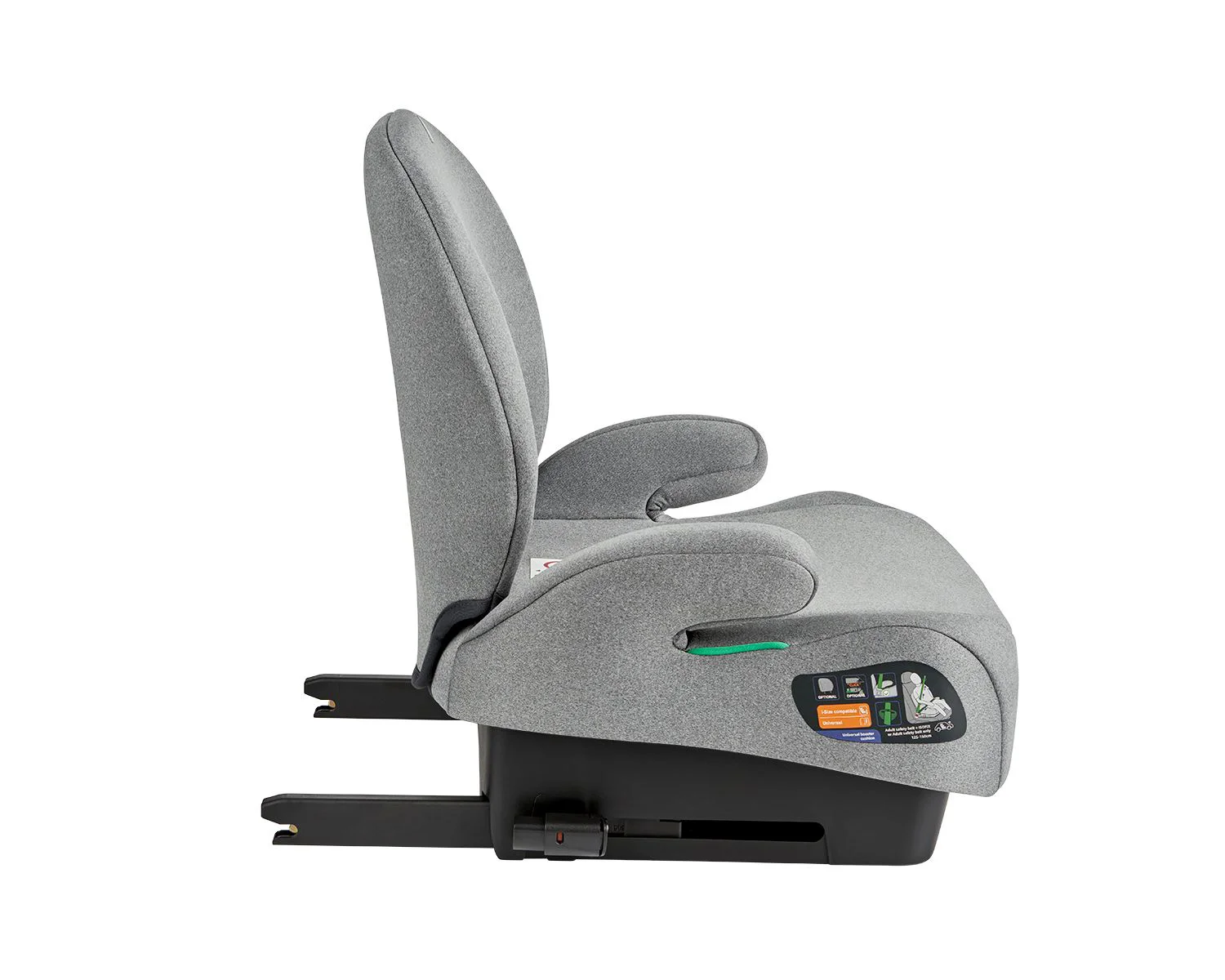 Scaun auto booster i-Size KikkaBoo i-Boost Light Grey, 125-150 cm