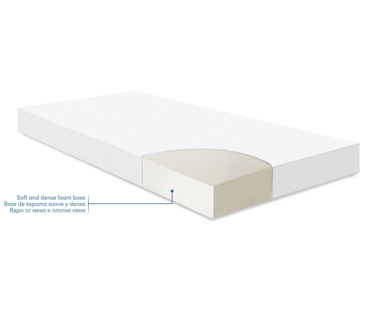 Saltea pentru patut KikkaBoo Fantasia Stars Beige 140x70x9 cm foto