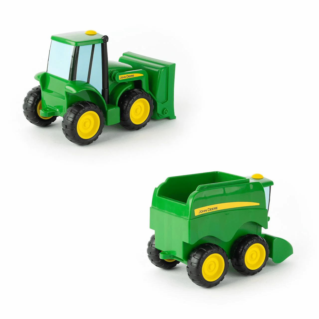 Set 2 tractoare Tomy John Deere Farmin Friends