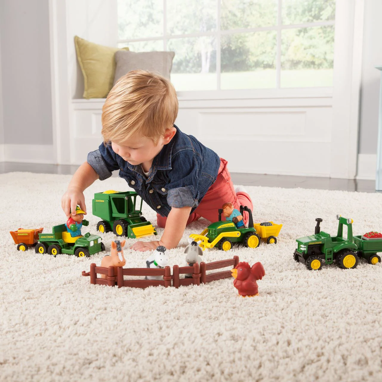 Set de joaca Tomy John Deere Farm Playset