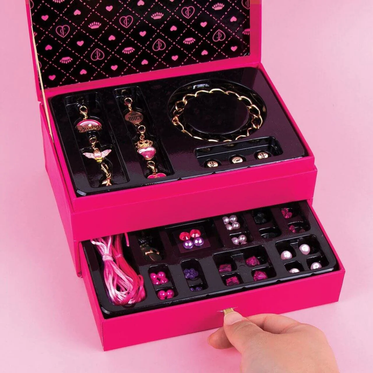 Креативный набор Make It Real Juicy Couture с шкатулкой  для хранения украшений