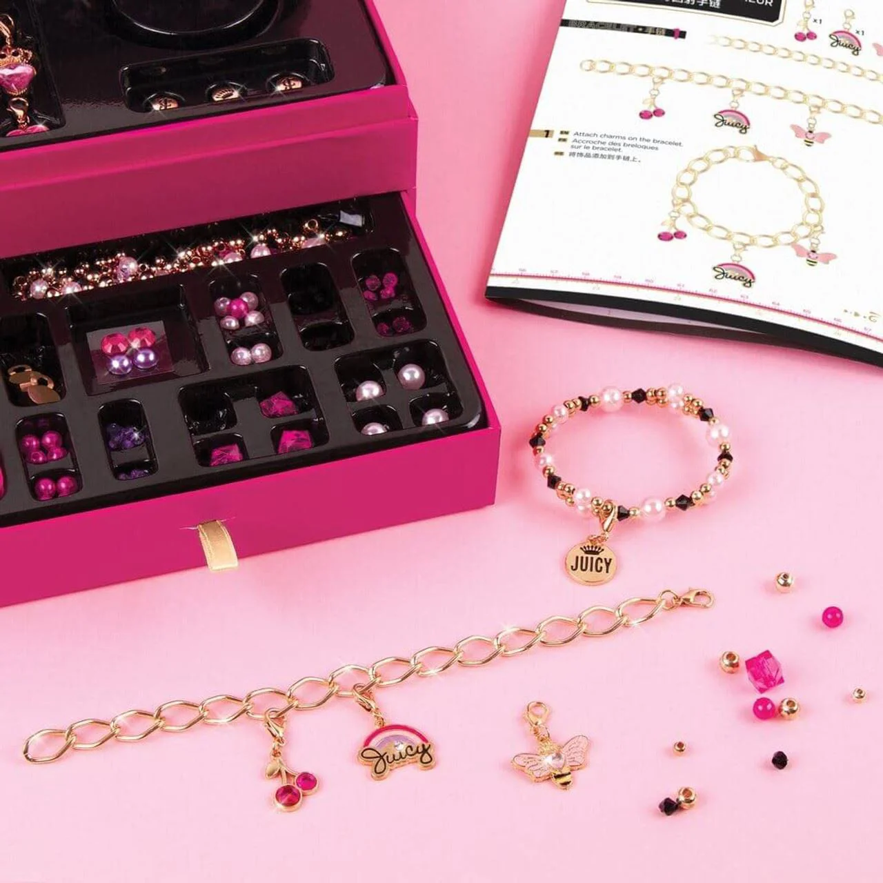 Креативный набор Make It Real Juicy Couture с шкатулкой  для хранения украшений