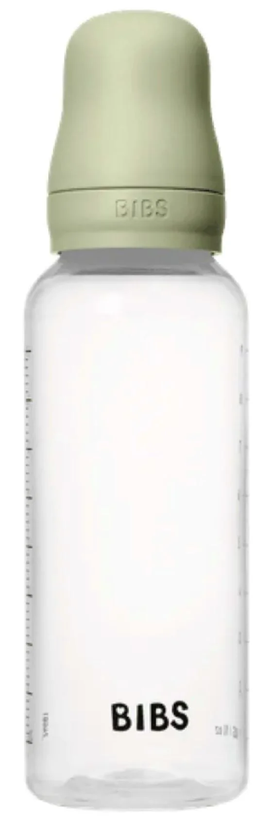 Biberon din plastic anticolici BIBS Sage cu tetina din silicon 3+ luni, 270 ml