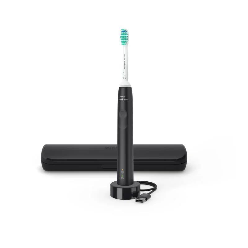 Электрическая звуковая зубная щетка Philips Sonicare Series 3100, черная