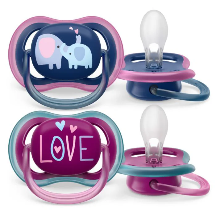 Силиконовая соска Philips Avent Ultra Air Happy Girl (18+ мес), 2 шт. foto