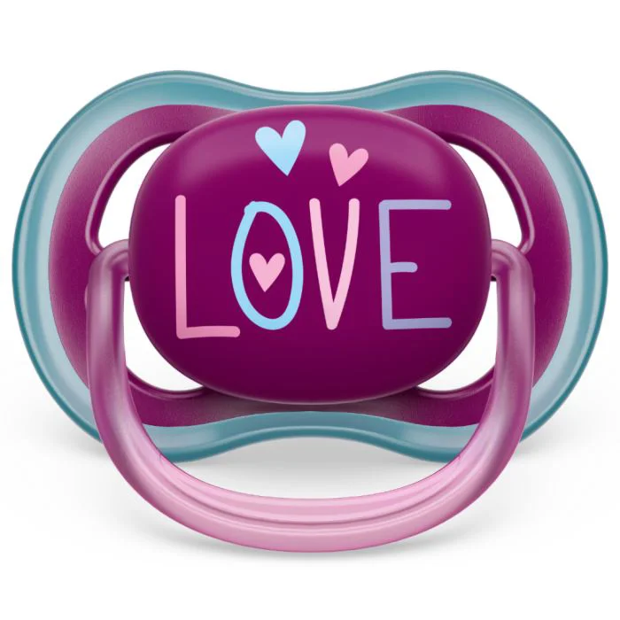 Силиконовая соска Philips Avent Ultra Air Happy Girl (18+ мес), 2 шт. foto