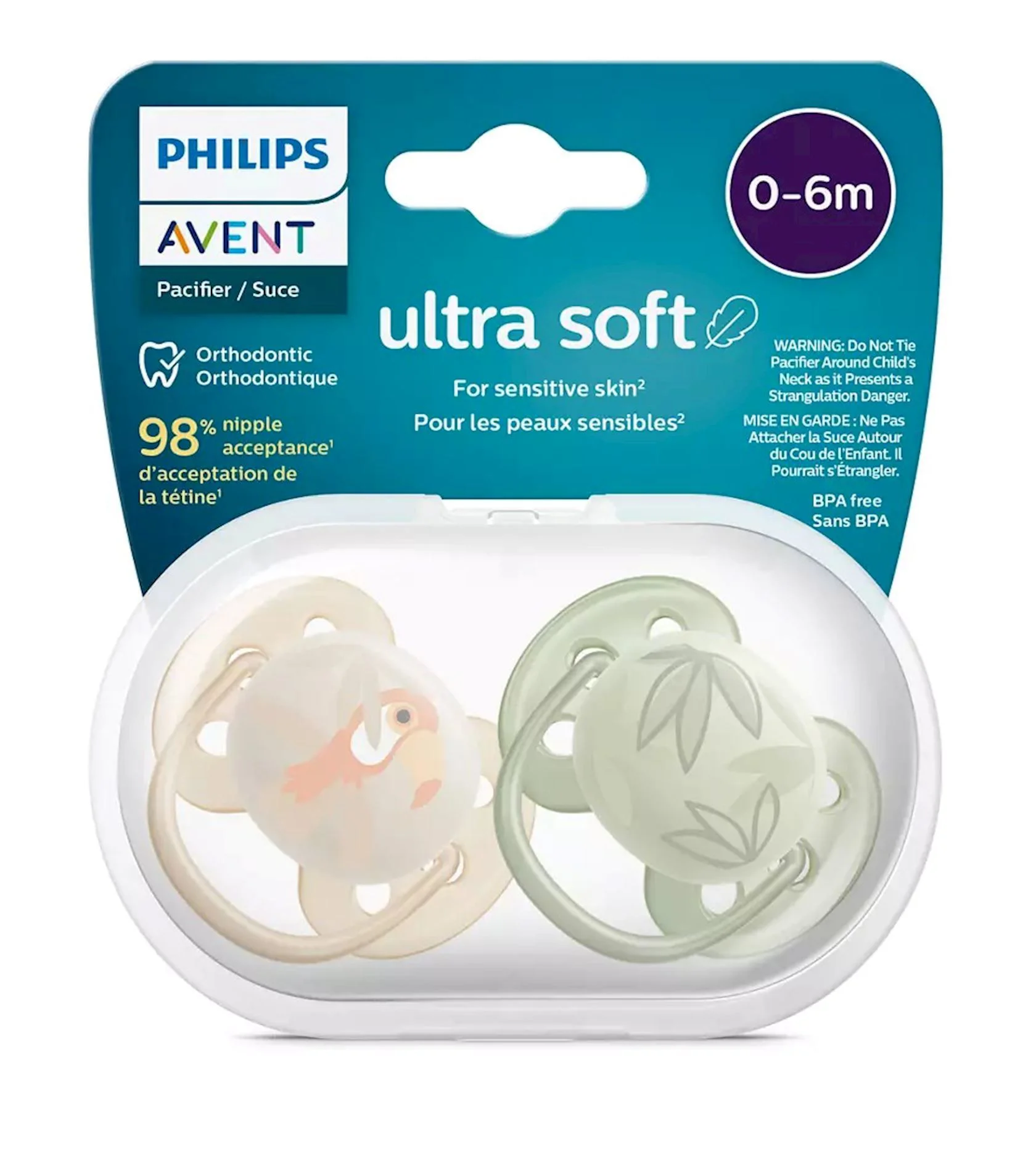 Suzete din silicon Philips Avent Ultra Soft Boy (0-6 luni), 2 buc. foto