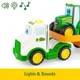 Jucarie interactiva Tomy Tractor cu remorca