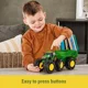 Jucarie interactiva Tomy John Deere Tractor cu remorca