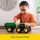 Jucarie interactiva Tomy John Deere Tractor cu remorca