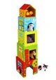 Set de joaca din lemn Tooky Toy Piramida cu animale foto
