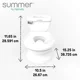 Olita cu sunete Ingenuity My Size Potty Pro Alba