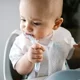Гибкая ложка BabyOno из силикона Синий foto
