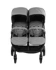 Carucior pentru gemeni KikkaBoo Happy 2 Light Grey foto
