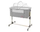 Кроватка co-sleeper KikkaBoo Amaris Light Grey foto