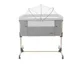 Кроватка co-sleeper KikkaBoo Amaris Light Grey foto