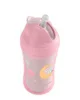 Cana cu pai KikkaBoo Moony me Pink, 220 ml