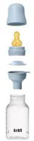 Пластиковая антиколиковая бутылочка BIBS Baby Blue с латексной соской 0+ месяца, 150 мл