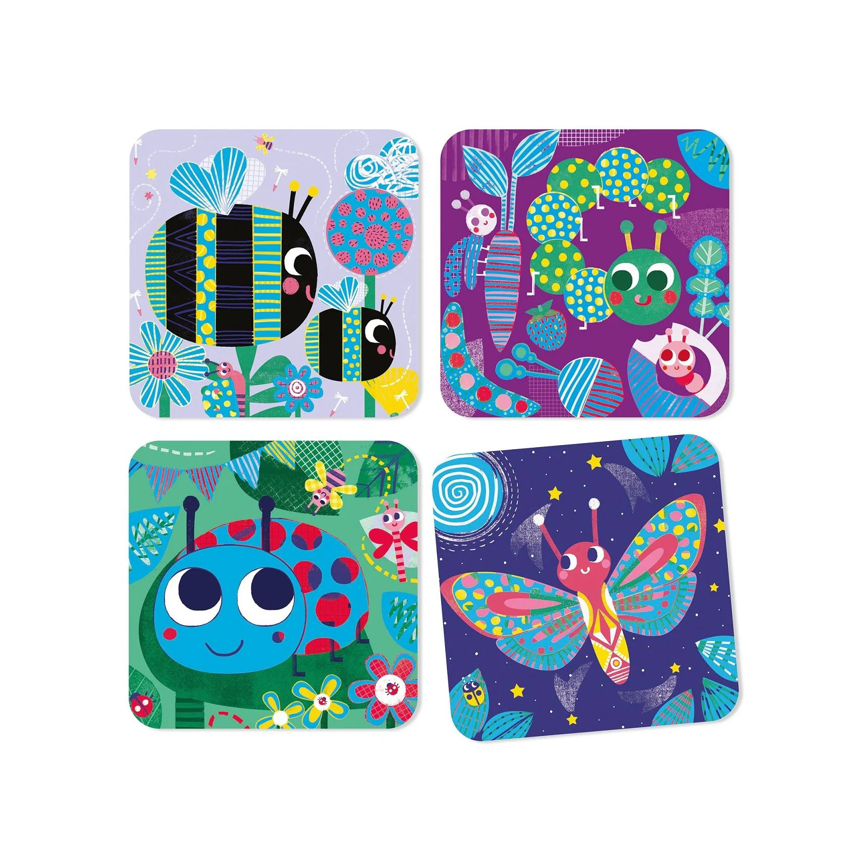 Set creativ de razuit Djeco Insecte