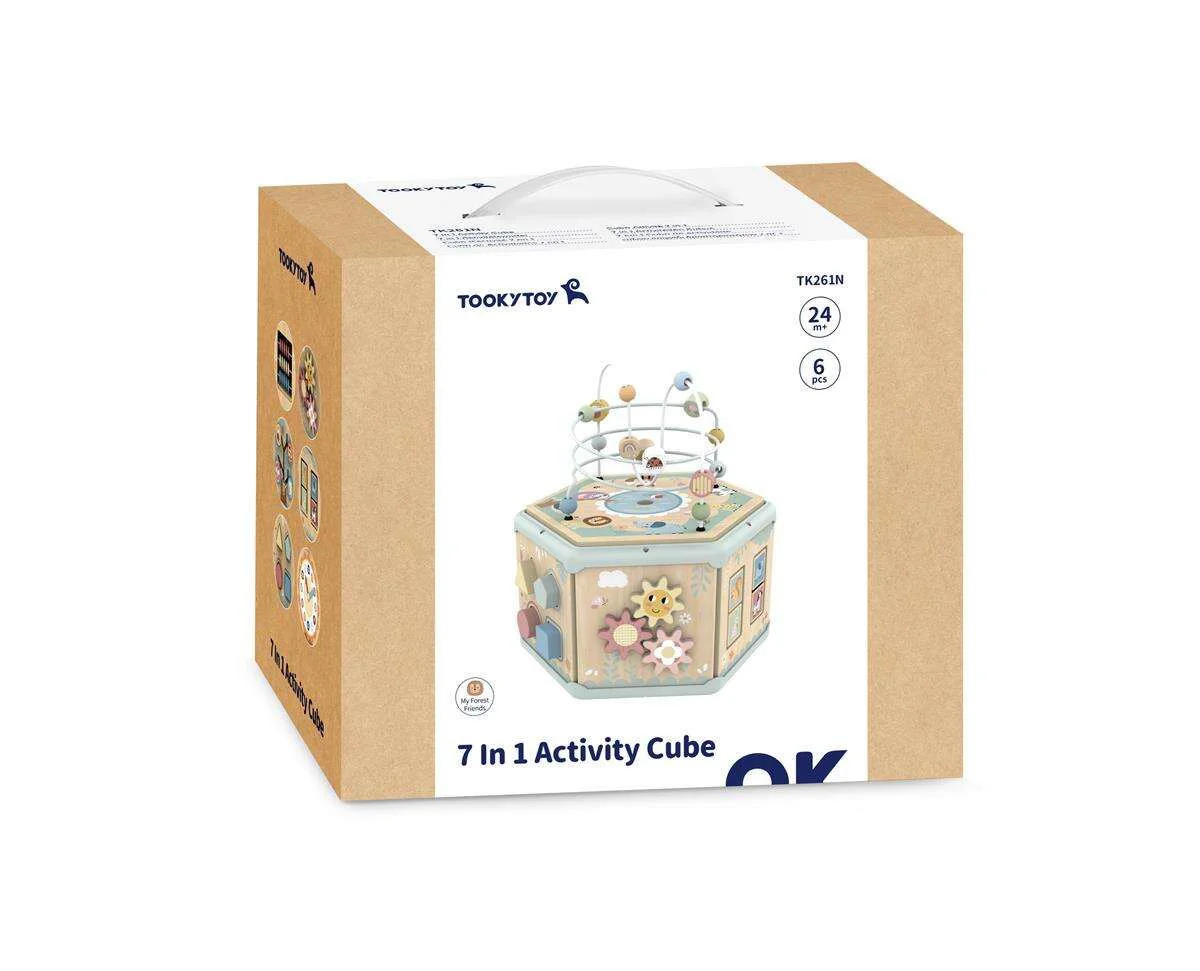 Jucarie din lemn 7 in 1 Tooky Toy Cub interactiv foto