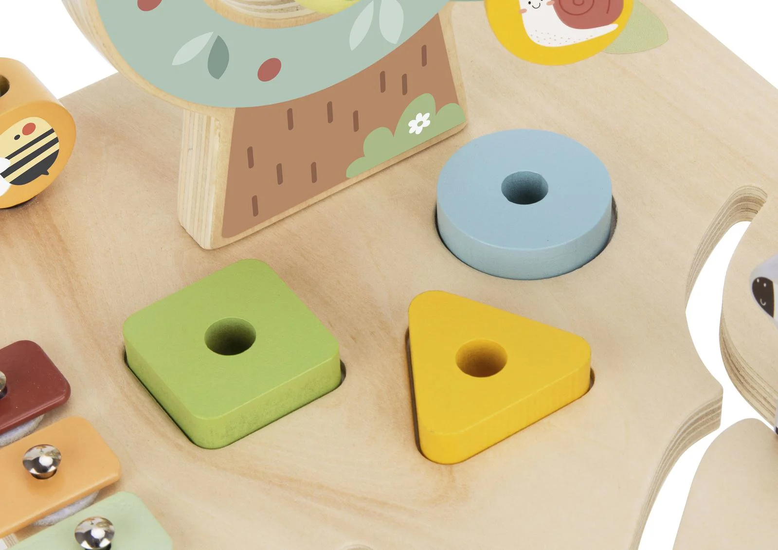 Интерактивная игрушка Tooky Toy Busyboard Doors and Gears foto