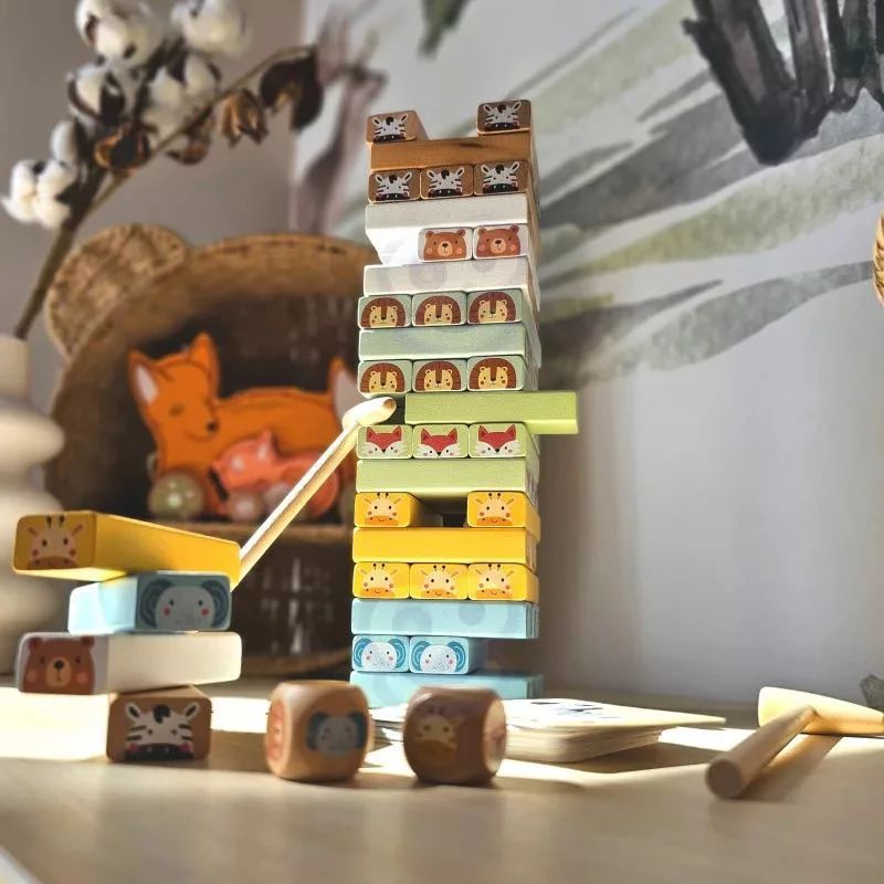 Интерактивная игра Tooky Toy Дженг с животными