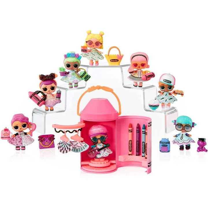 Set Papusa cu creioane L.O.L. SURPRISE! seria Crayola foto