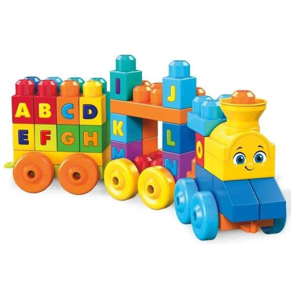 Trenulet muzical Mega Bloks, 50 piese