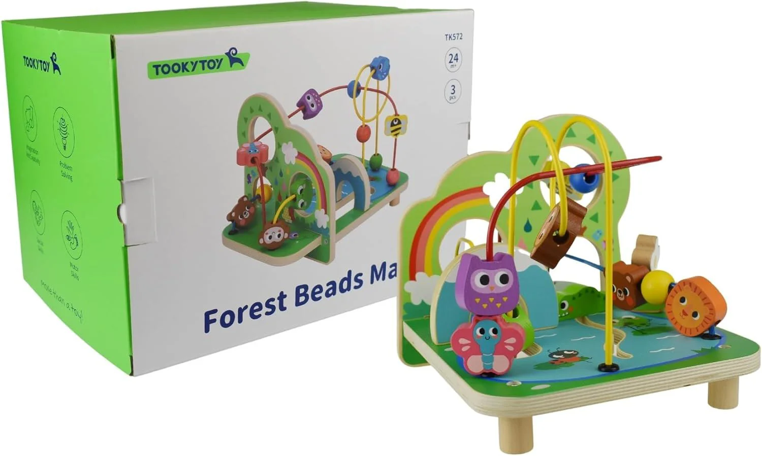 Jucarie din lemn Tooky Toy Labirint Padure foto
