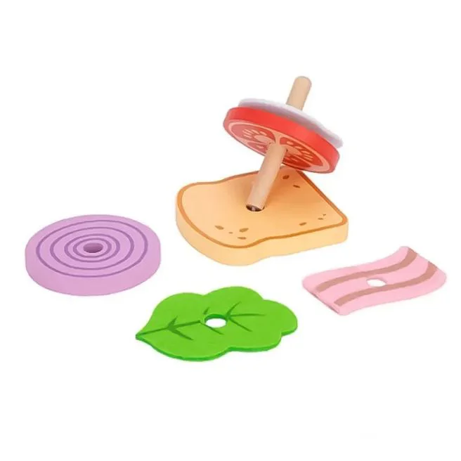 Jucarie din lemn Tooky Toy Fa-ti un sandvis foto