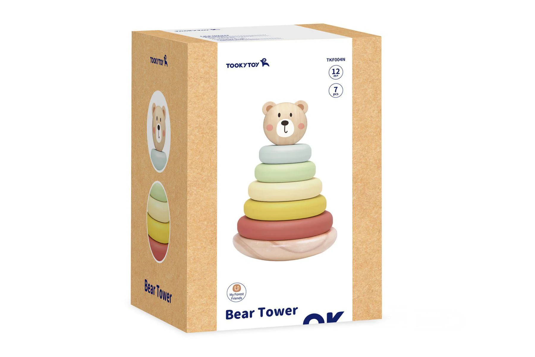 Jucarie din lemn Tooky Toy Ursuletul Teddy foto
