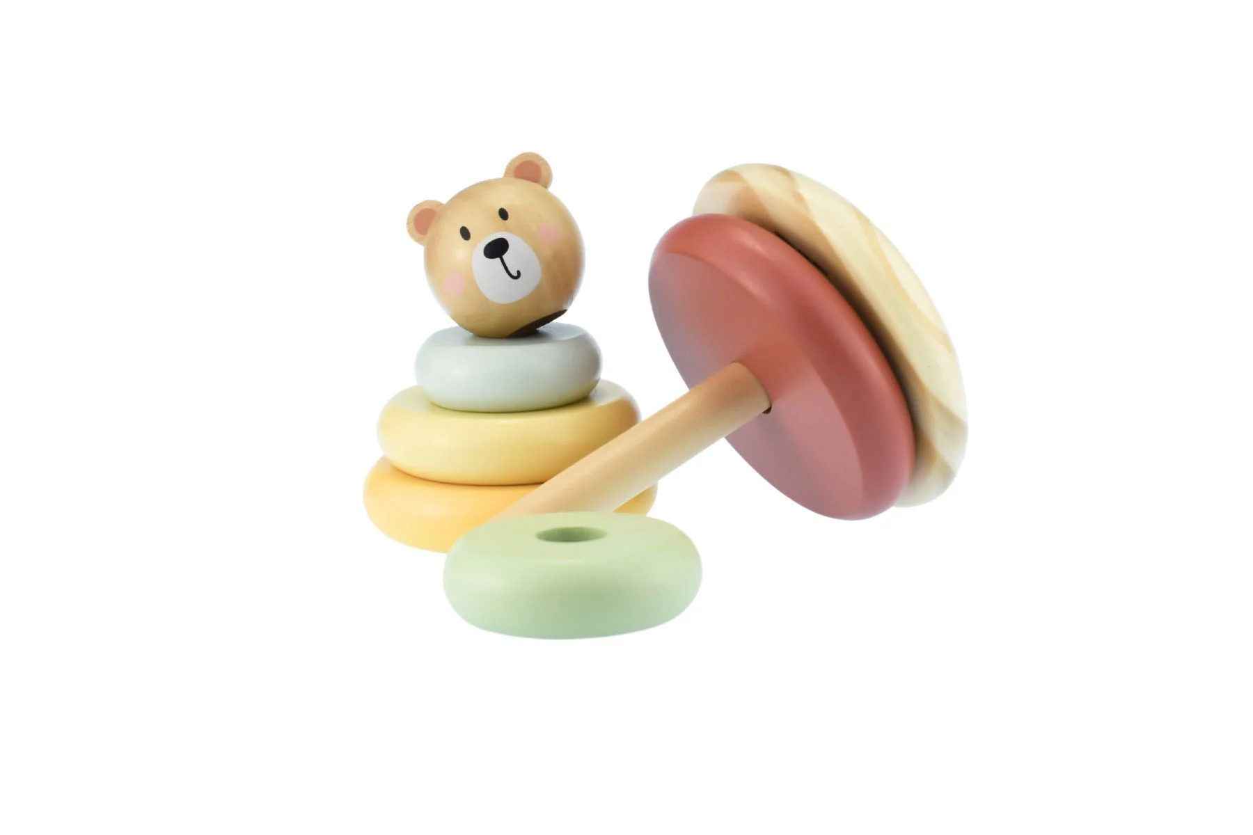Jucarie din lemn Tooky Toy Ursuletul Teddy foto
