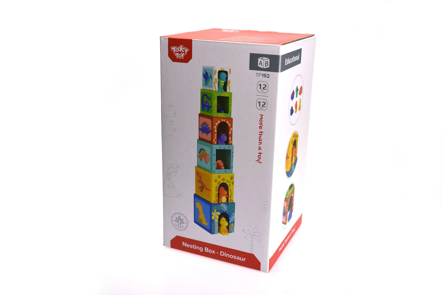 Деревянная игрушка Tooky Toy Пирамида из кубиков