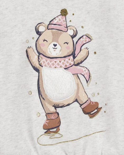 Carter's Hanorac din fleece Ice Skating Bear