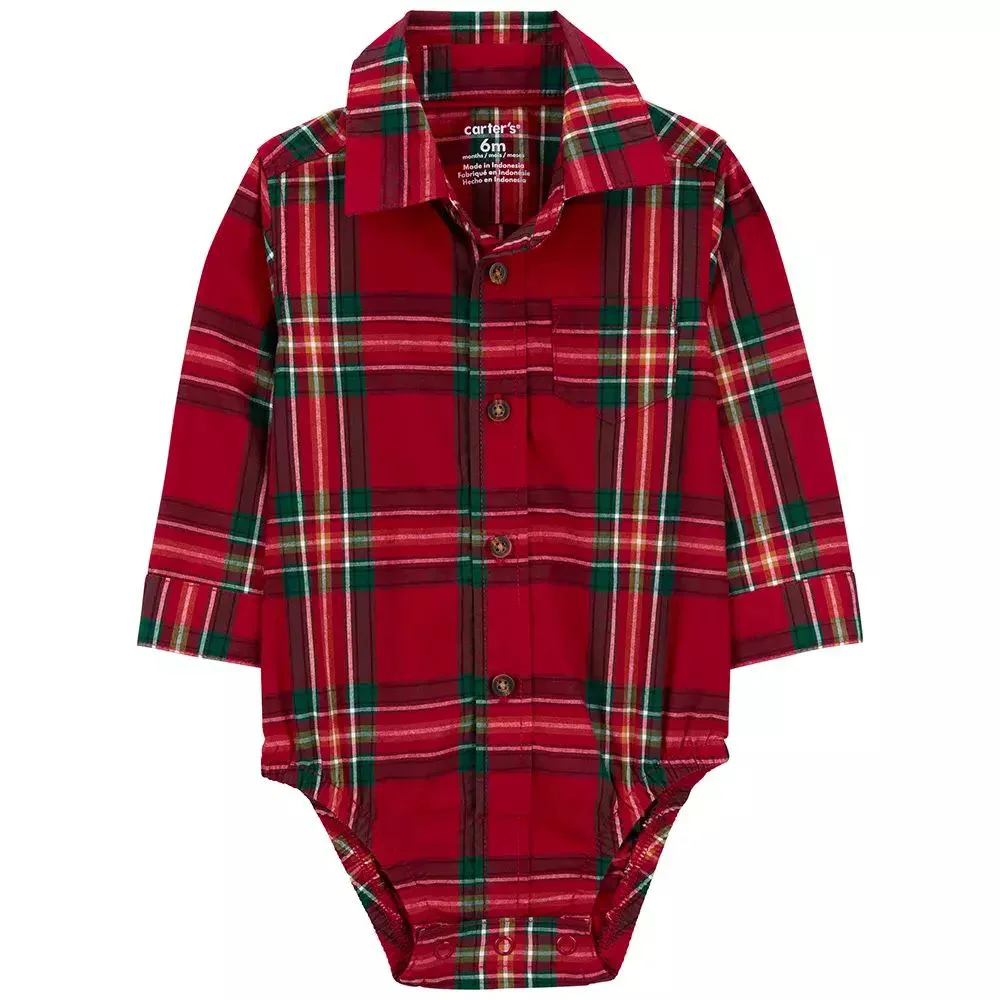 Carter's Set 3 piese Body tip camasa, pantaloni si bretele