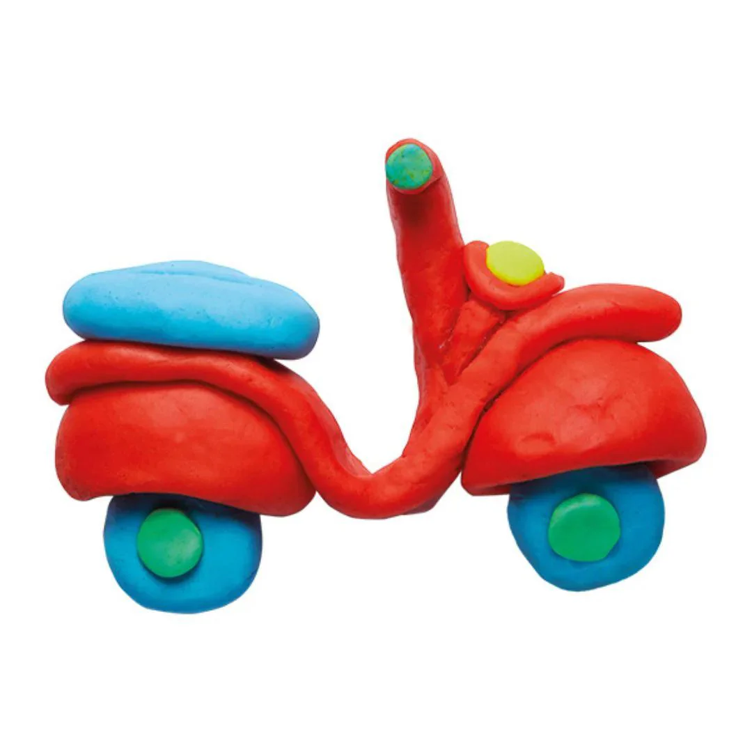 Set de plastilină Primo Bicicletă electrică, 3x60 g foto