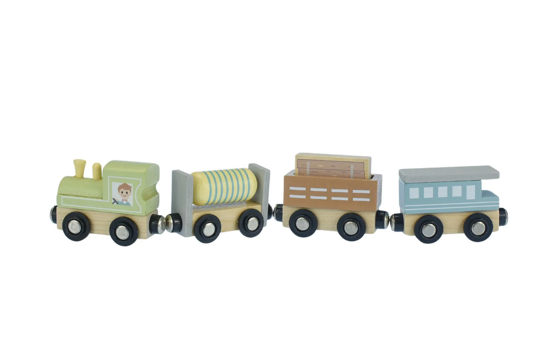 Set de joaca din lemn Tooky Toy Trenuturi foto