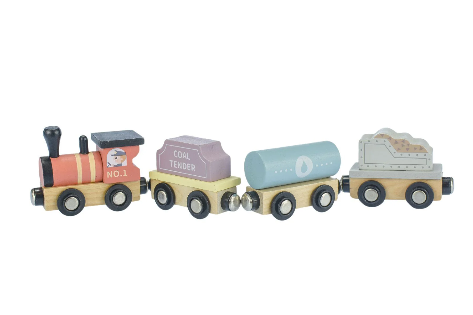 Set de joaca din lemn Tooky Toy Trenuturi foto