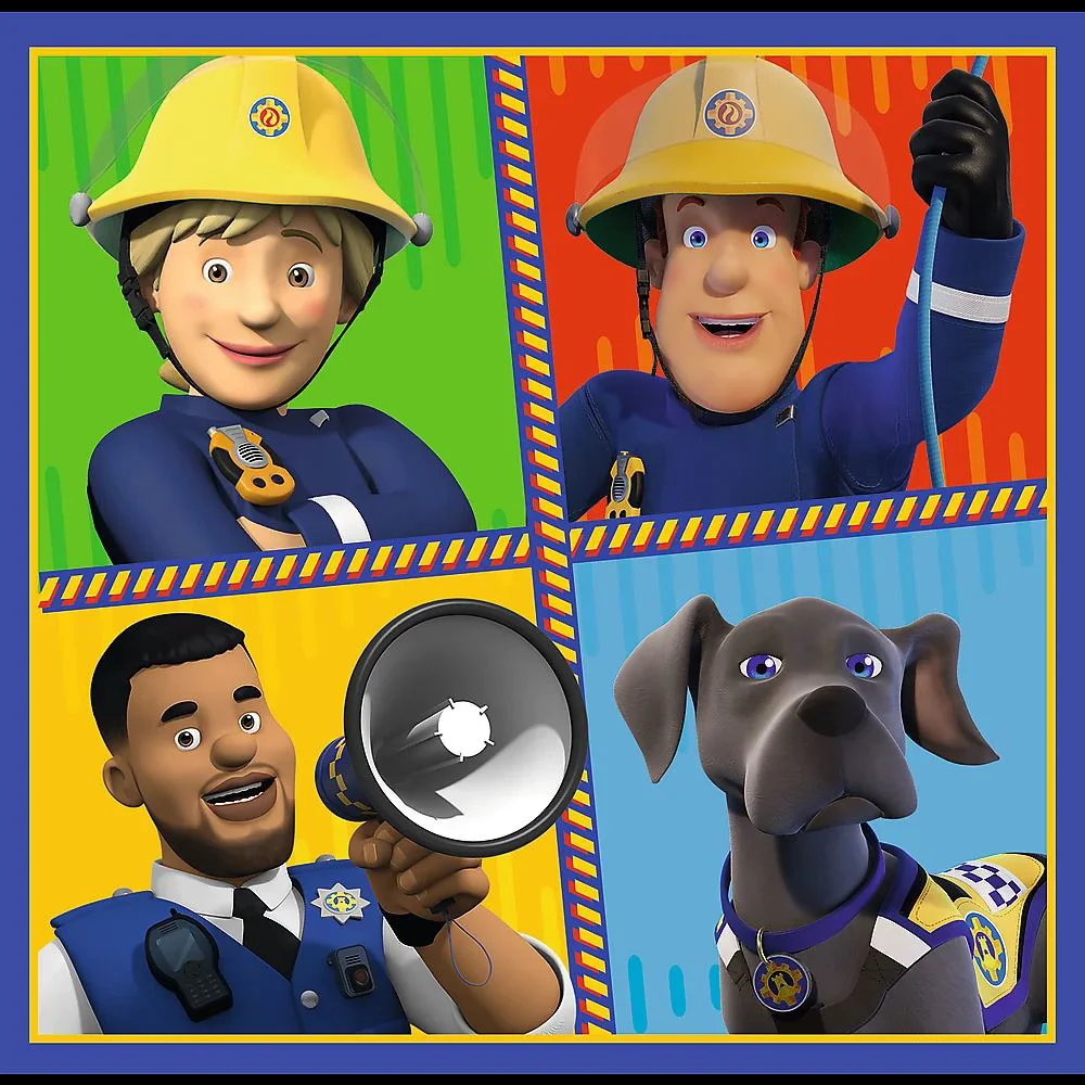 Puzzle Trefl 3 in 1 Fireman Sam' day foto