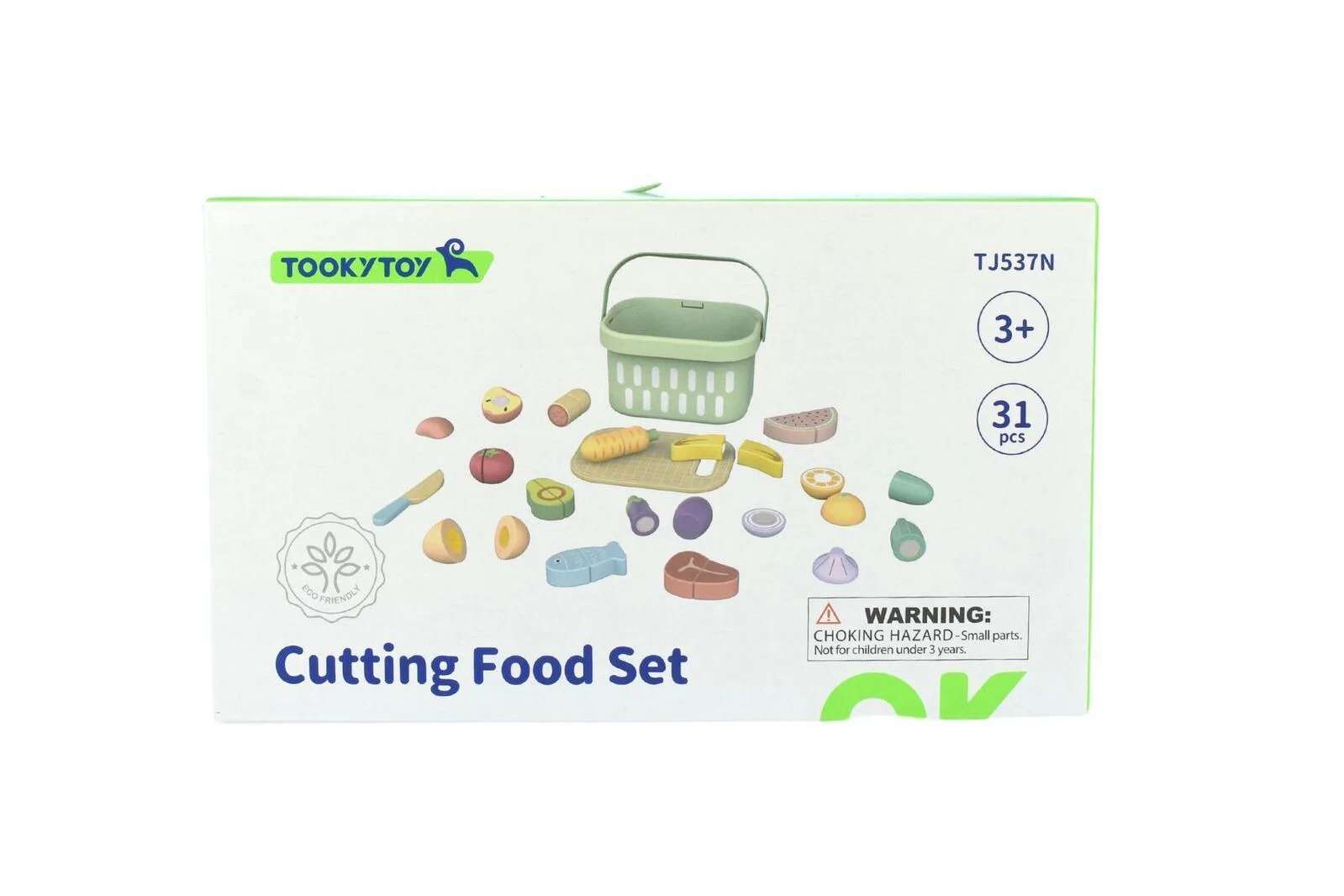 Set din lemn Tooky Toy Taiere: Legume si Fructe, 31 el. foto