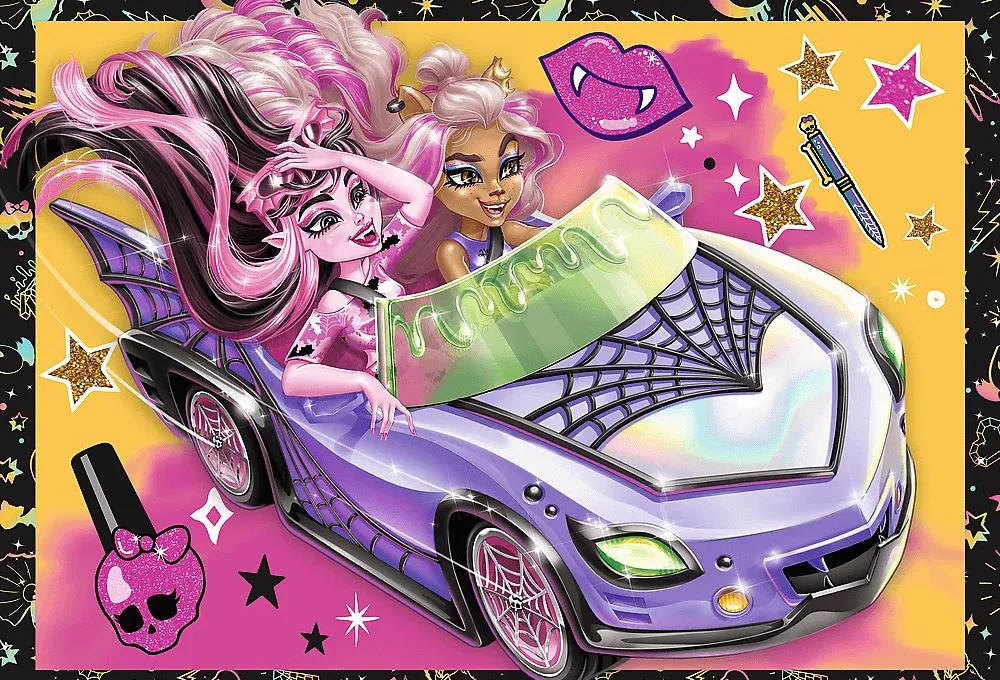 Puzzle Trefl 4 in 1 An electrifying day at Monster High foto
