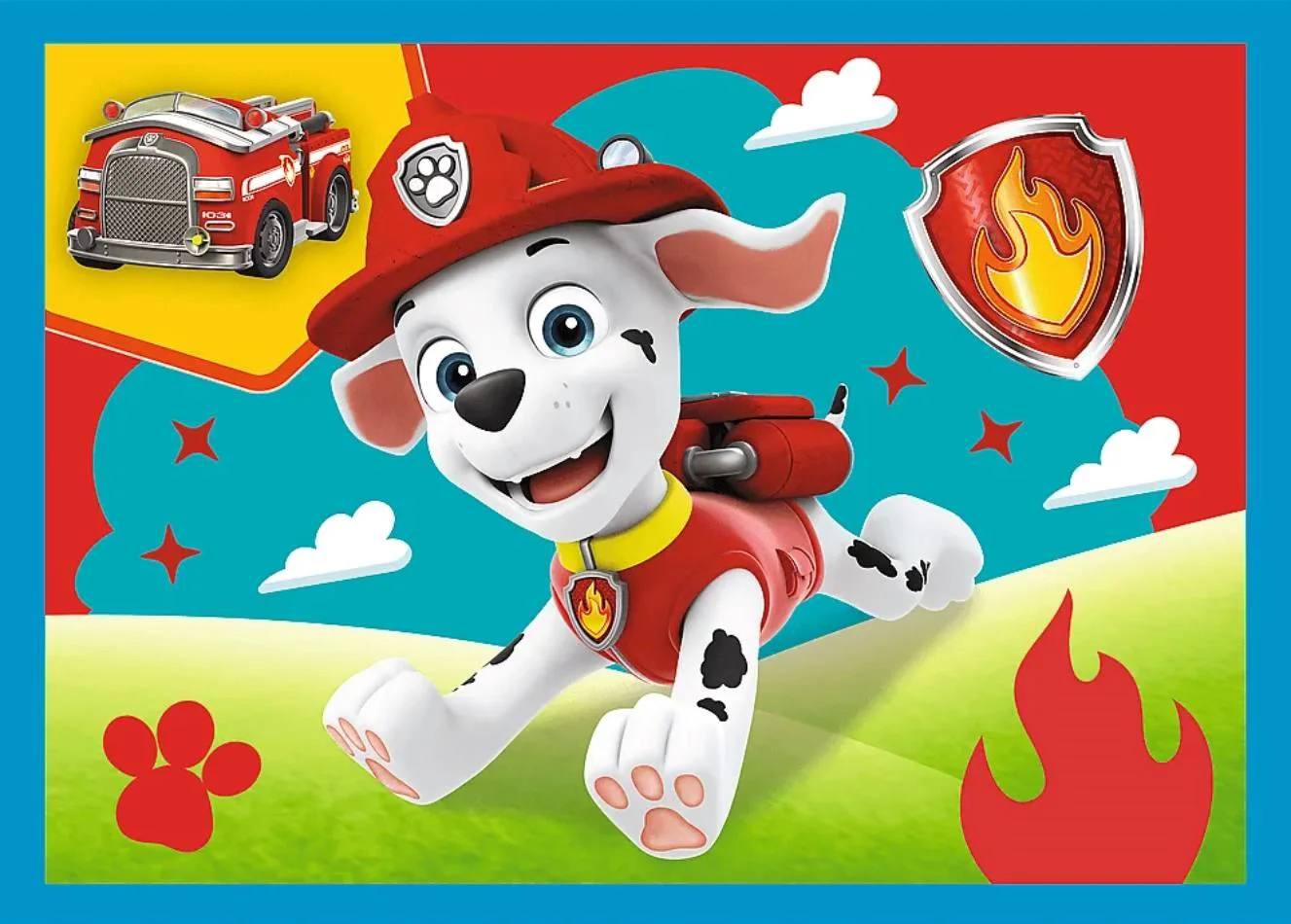 Puzzle Trefl 4 in 1 Running Pupies foto