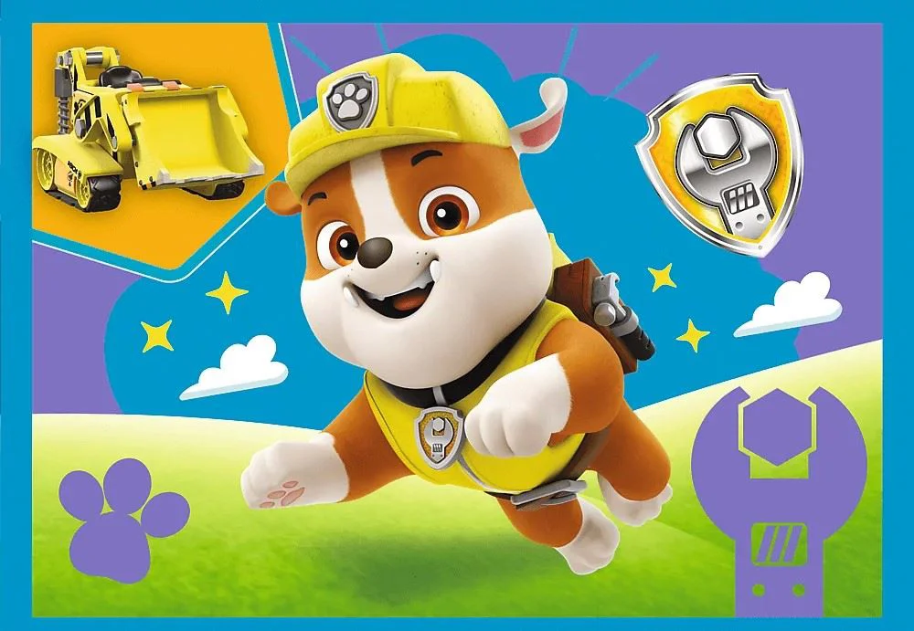 Puzzle Trefl 4 in 1 Running Pupies foto