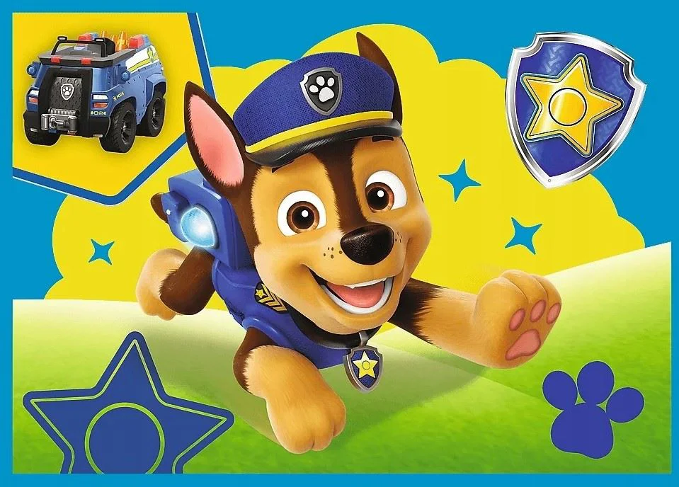 Puzzle Trefl 4 in 1 Running Pupies foto