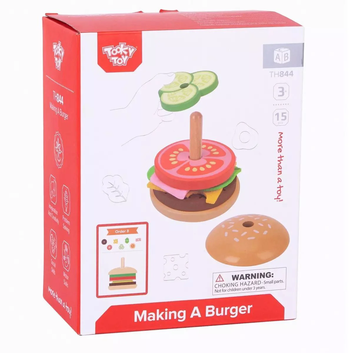 Set de joaca din lemn Tooky Toy Burger foto