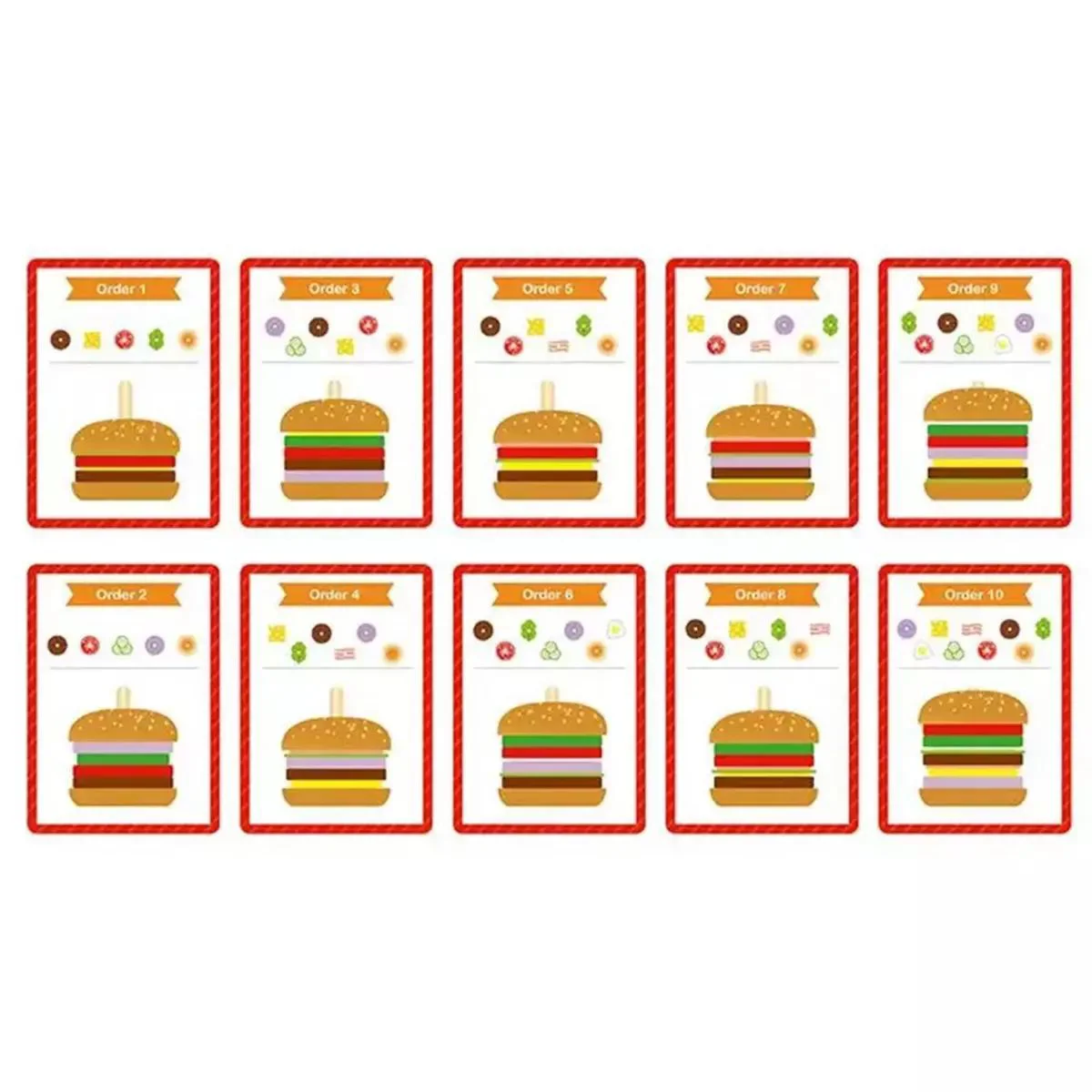 Set de joaca din lemn Tooky Toy Burger foto