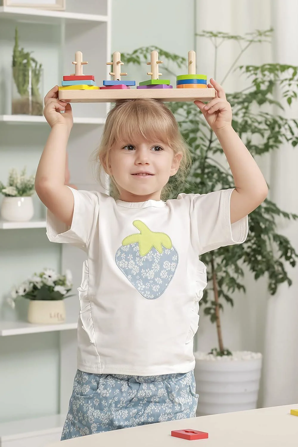 Sorter din lemn Tooky Toy Forme, 13 el. foto