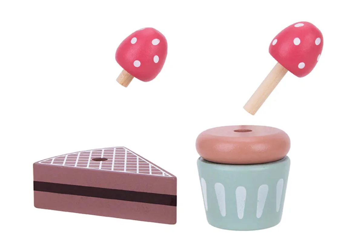 Jucarie din lemn Tooky Toy Stand pentru desert foto
